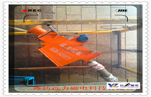 管道除鐵器，福建抽屜式管道除鐵器_福建抽屜式管道除鐵器廠家應用安裝示意圖型12000高斯_可定制工作原理
